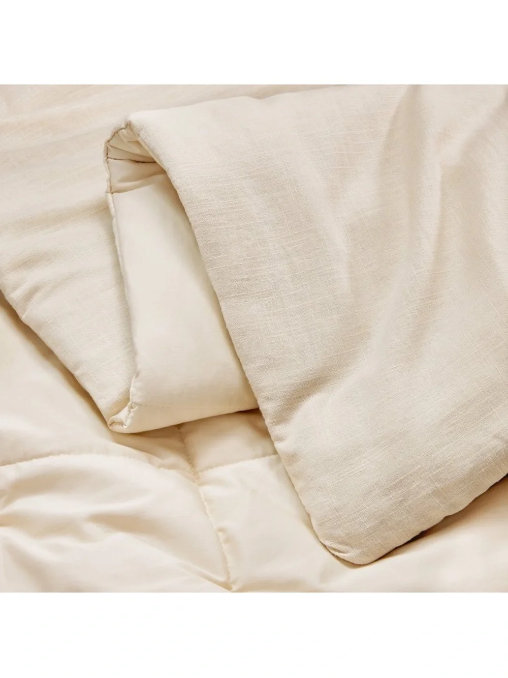 Casaluna F/Q Heavyweight Linen Blend Comforter Set in Natural